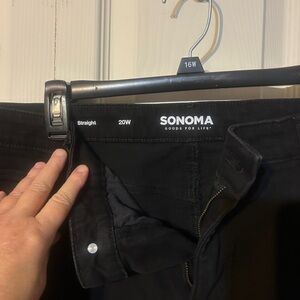 Sonoma Classic Black Denim Pants